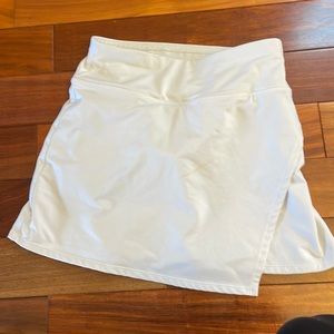White Athleta skirt with shorts